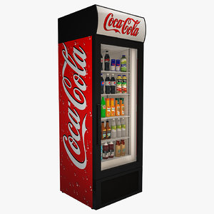 3D coca cola fridge model