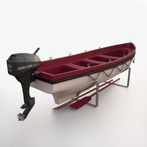 lifeboat 3D model