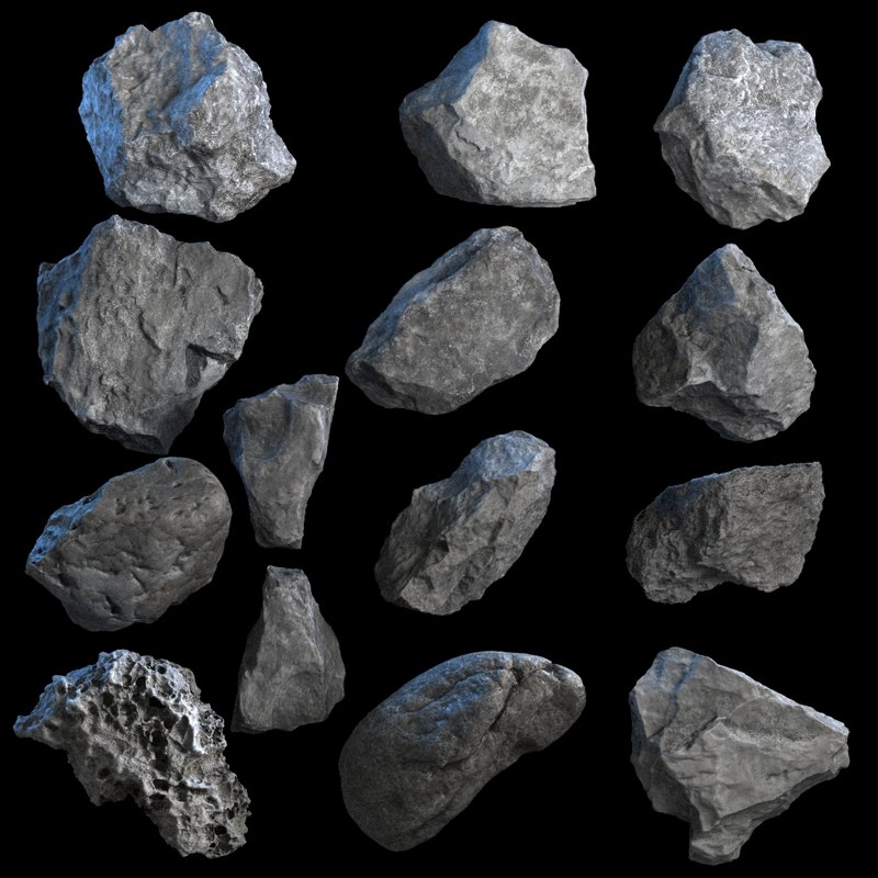 Realistic rocks 3D model TurboSquid 1198153