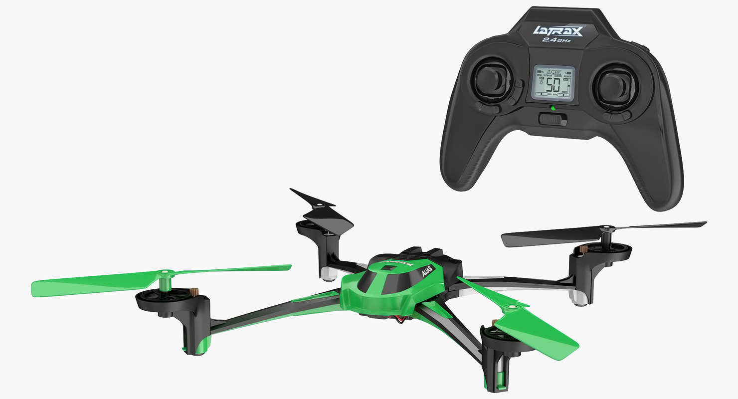 Quad rotor helicopter latrax model TurboSquid 1198559