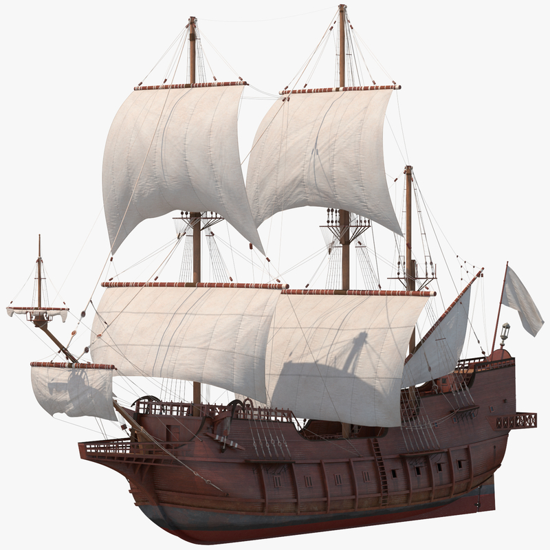 Spanish galleon ship 3D model - TurboSquid 1198838