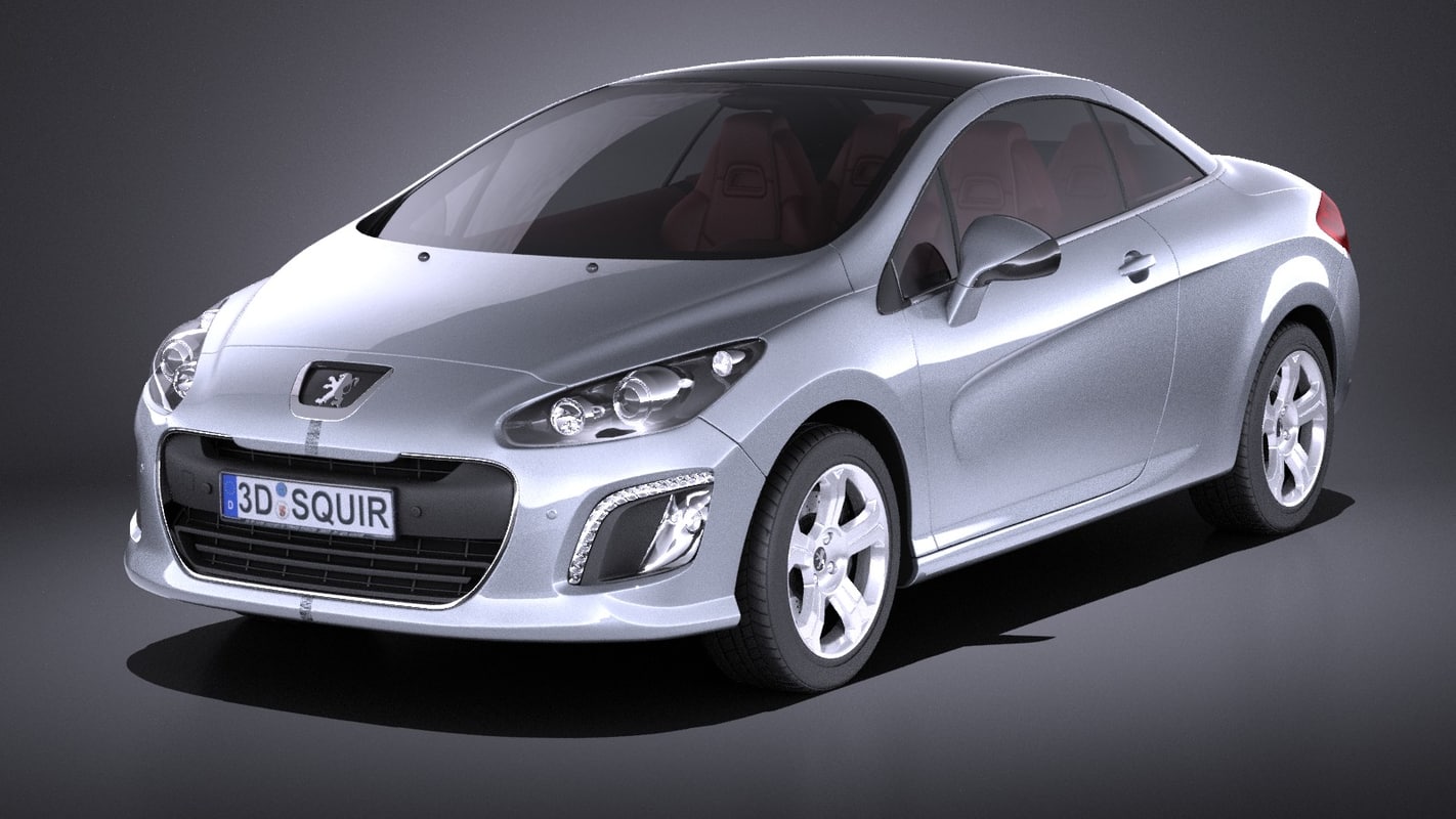 Peugeot 308 Cc 3d Turbosquid 1198893