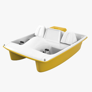 water wheeler pedal boat 3D model