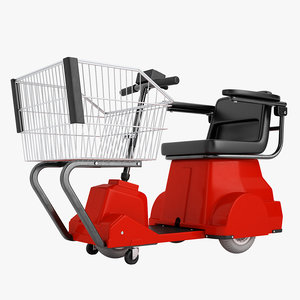 3D electric shopping cart