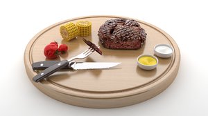 steak wood v5 3D model