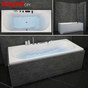 bath ravak city scene model