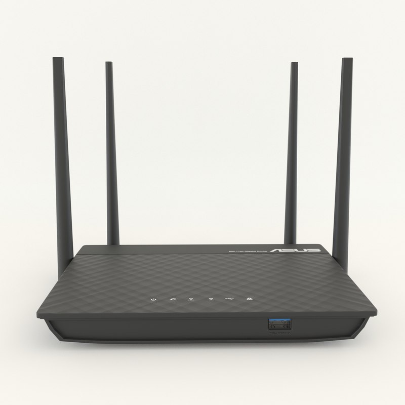 Asus ac1300 router - 3D model - TurboSquid 1199430