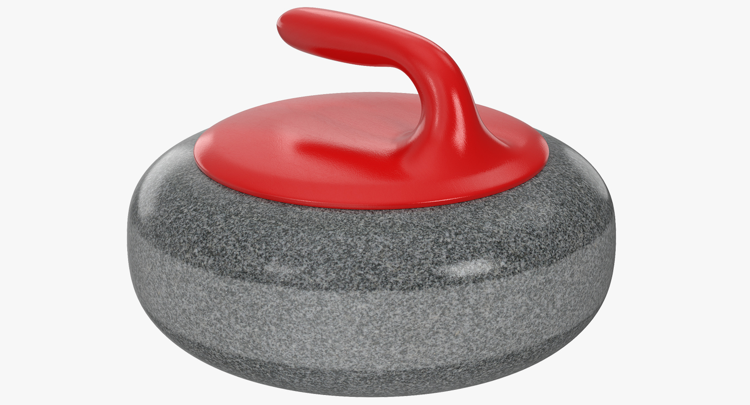 Curling stone model TurboSquid 1199592