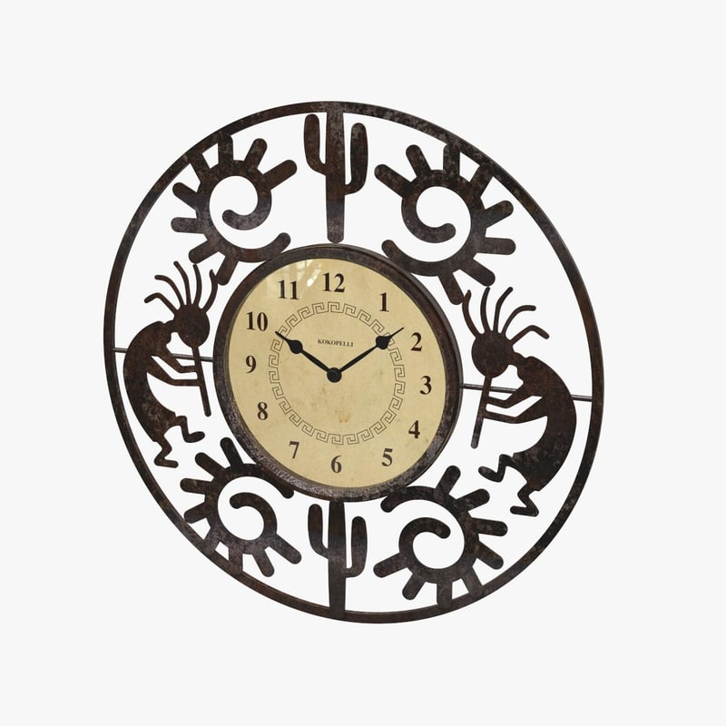 Southwestern wall clock model TurboSquid 1199664