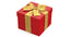 3D gift box red