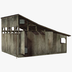 barrack shed 3D model