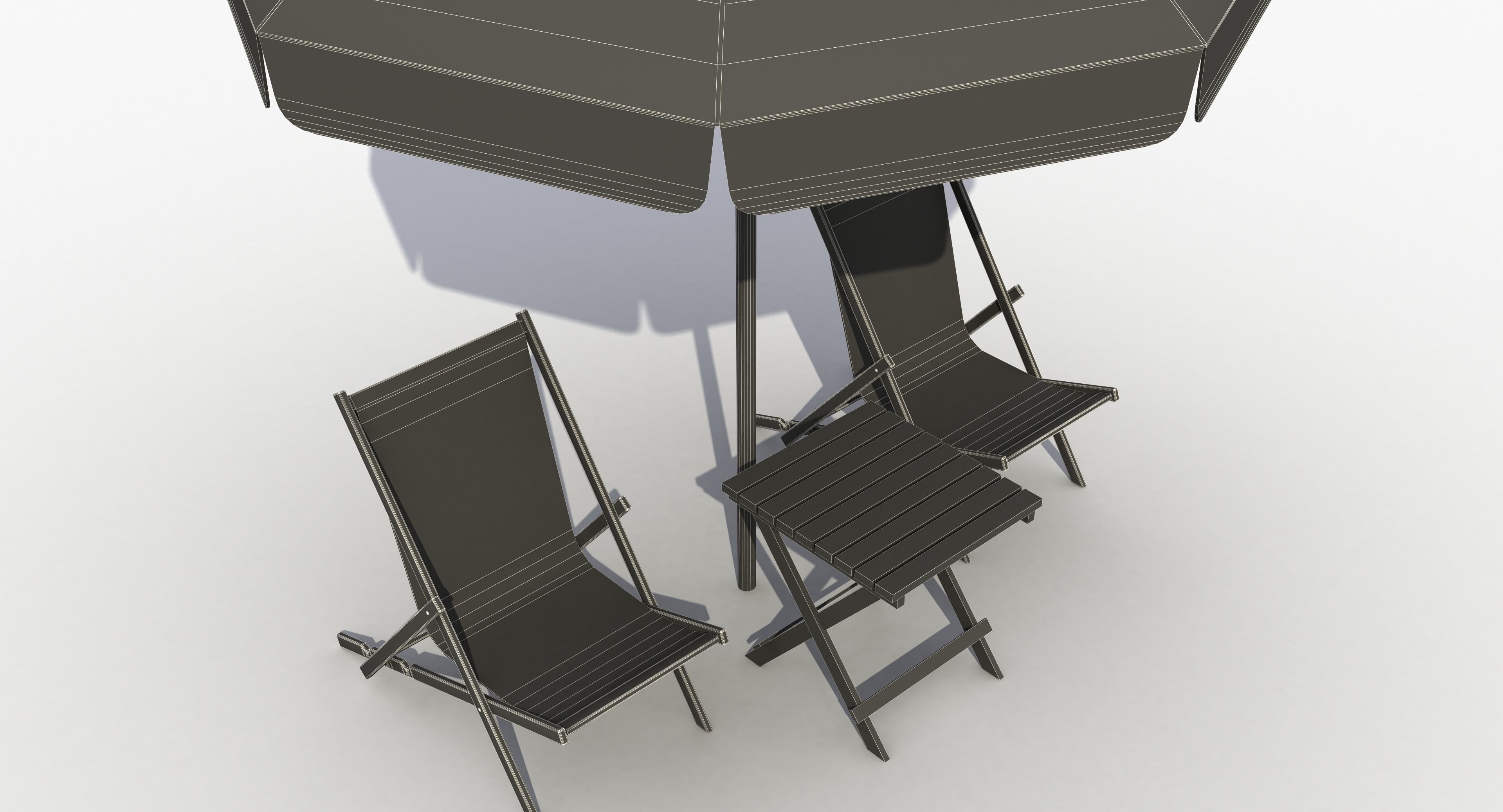 Пляжный стол со стульями