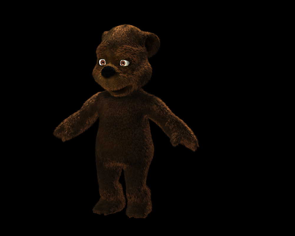 Cute toon bear base 3D model - TurboSquid 1199808