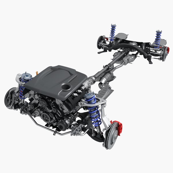 car engine 3d model