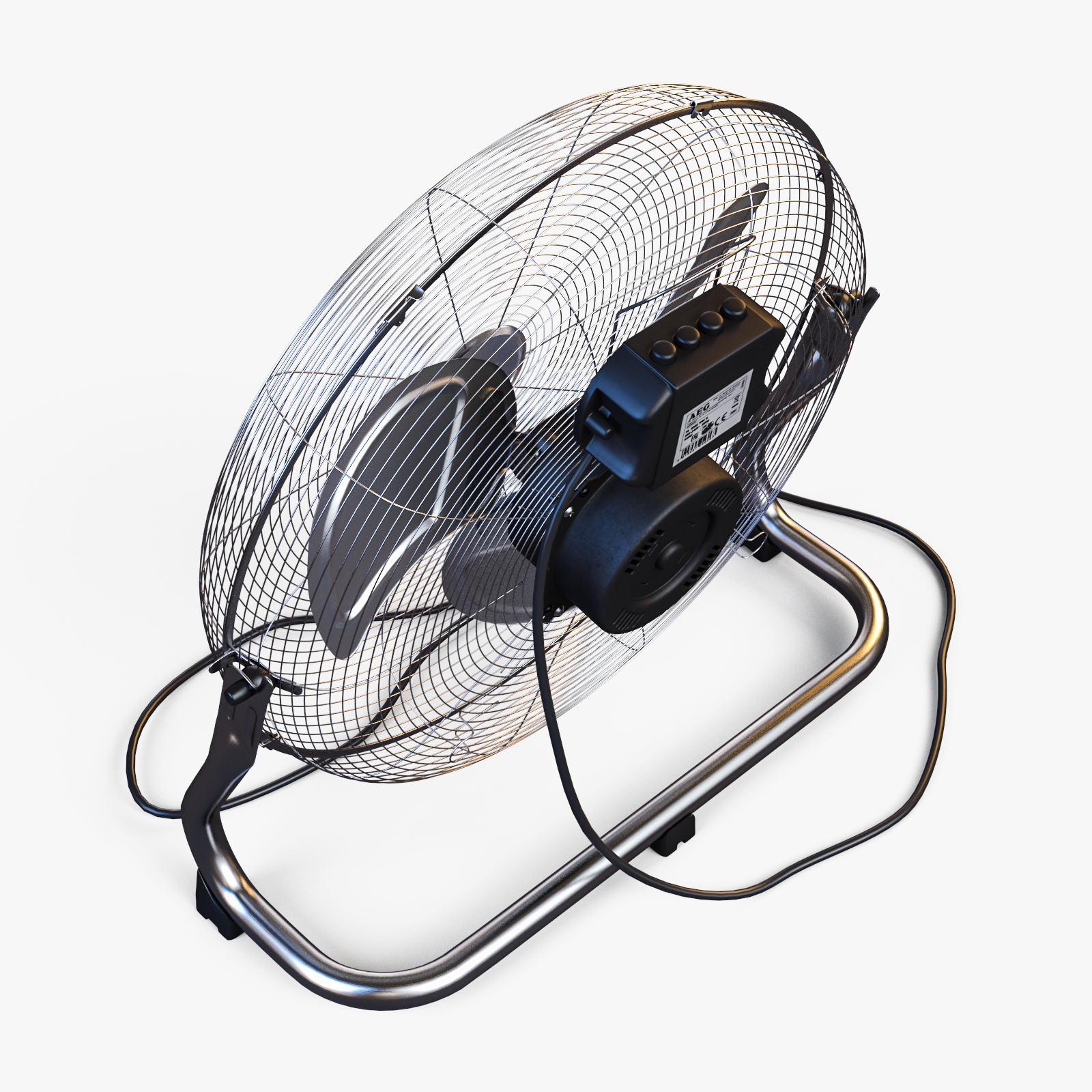 3d model floor-mounted fan