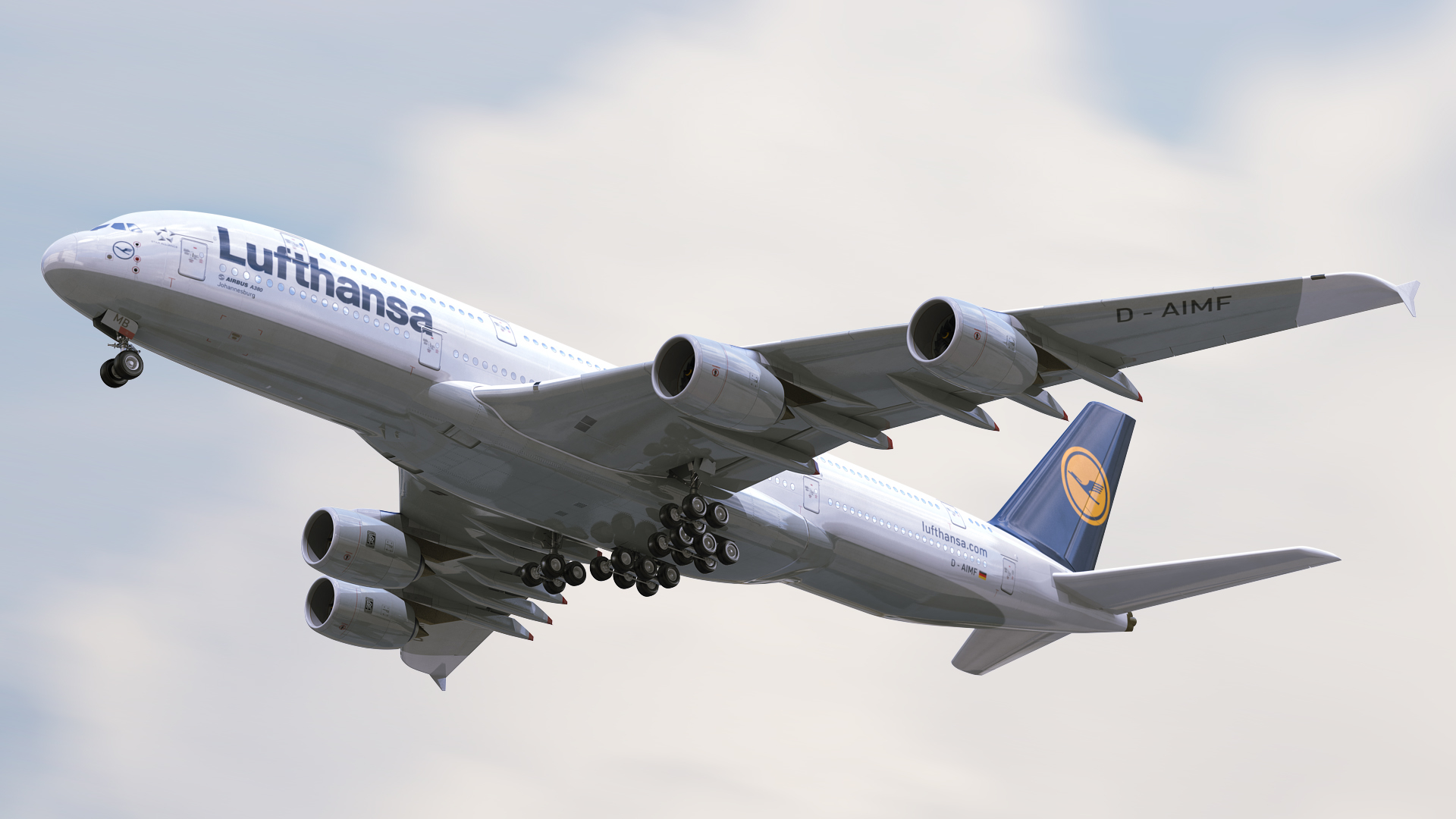 LH53 Lufthansa 汉莎航空 Airbus A380 D-AIMK Hogan 1:200 -飞机模型世界