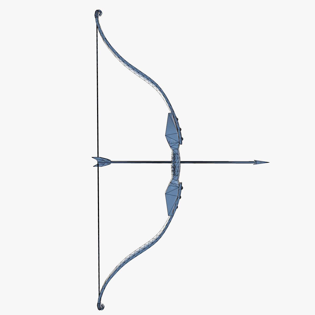 中世纪弓(pbr)3d模型