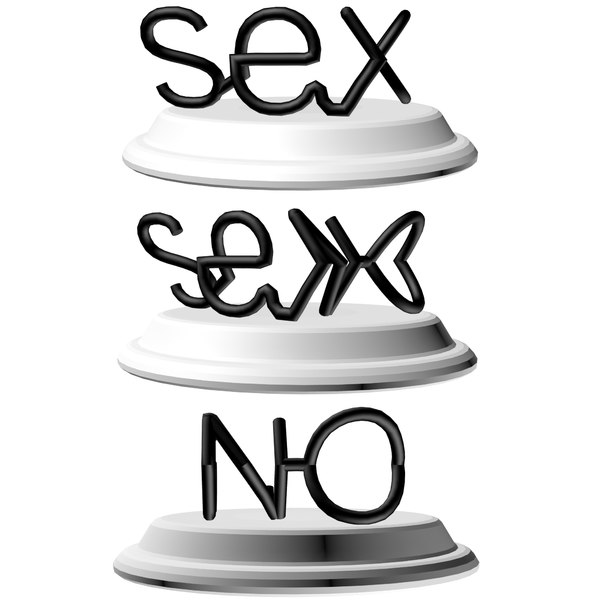 words sex printed 3D model