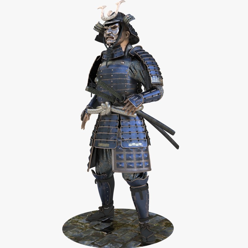 Samurai armor 3D model TurboSquid 1200566