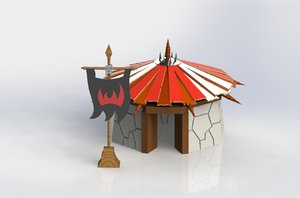 3D orc hut