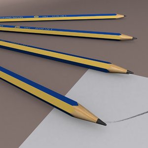 drawing pencils 3D