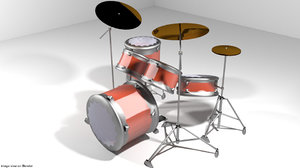 drum set 3D model