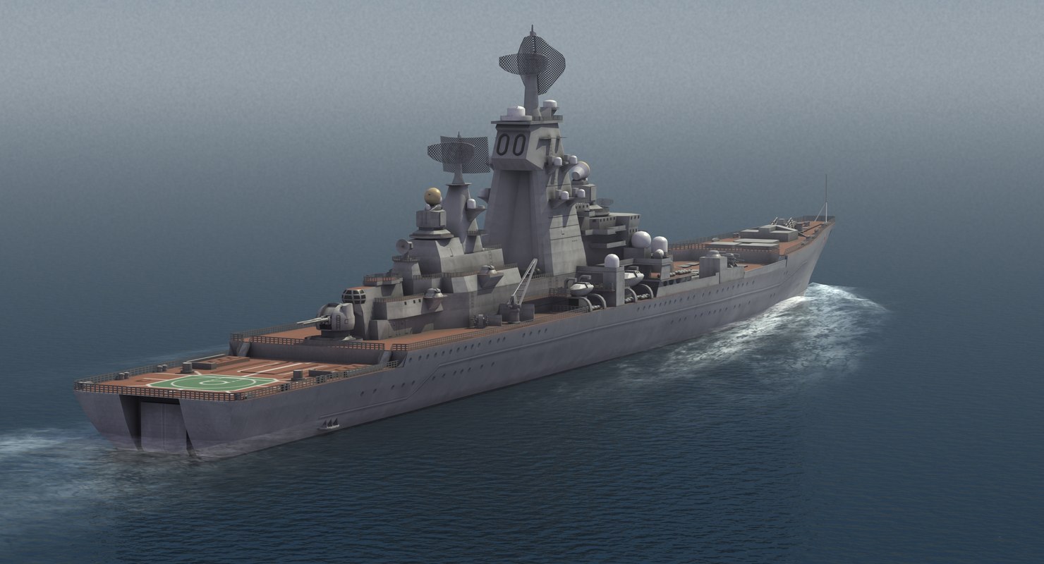 Pyotr velikiy missile cruiser 3D model - TurboSquid 1200868