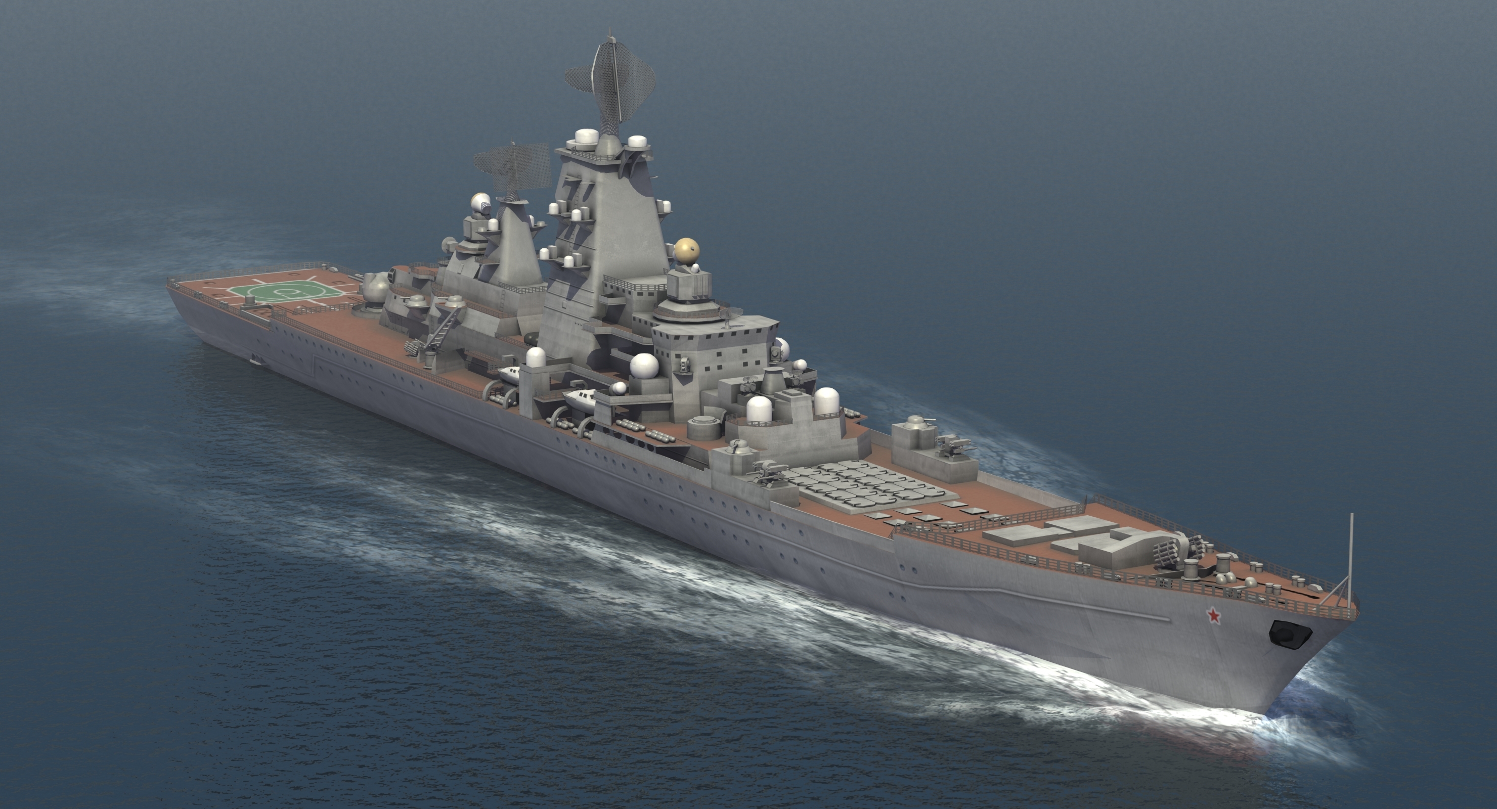 基洛夫级巡洋舰设计图图片