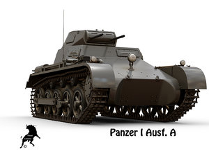 3D panzer tank model