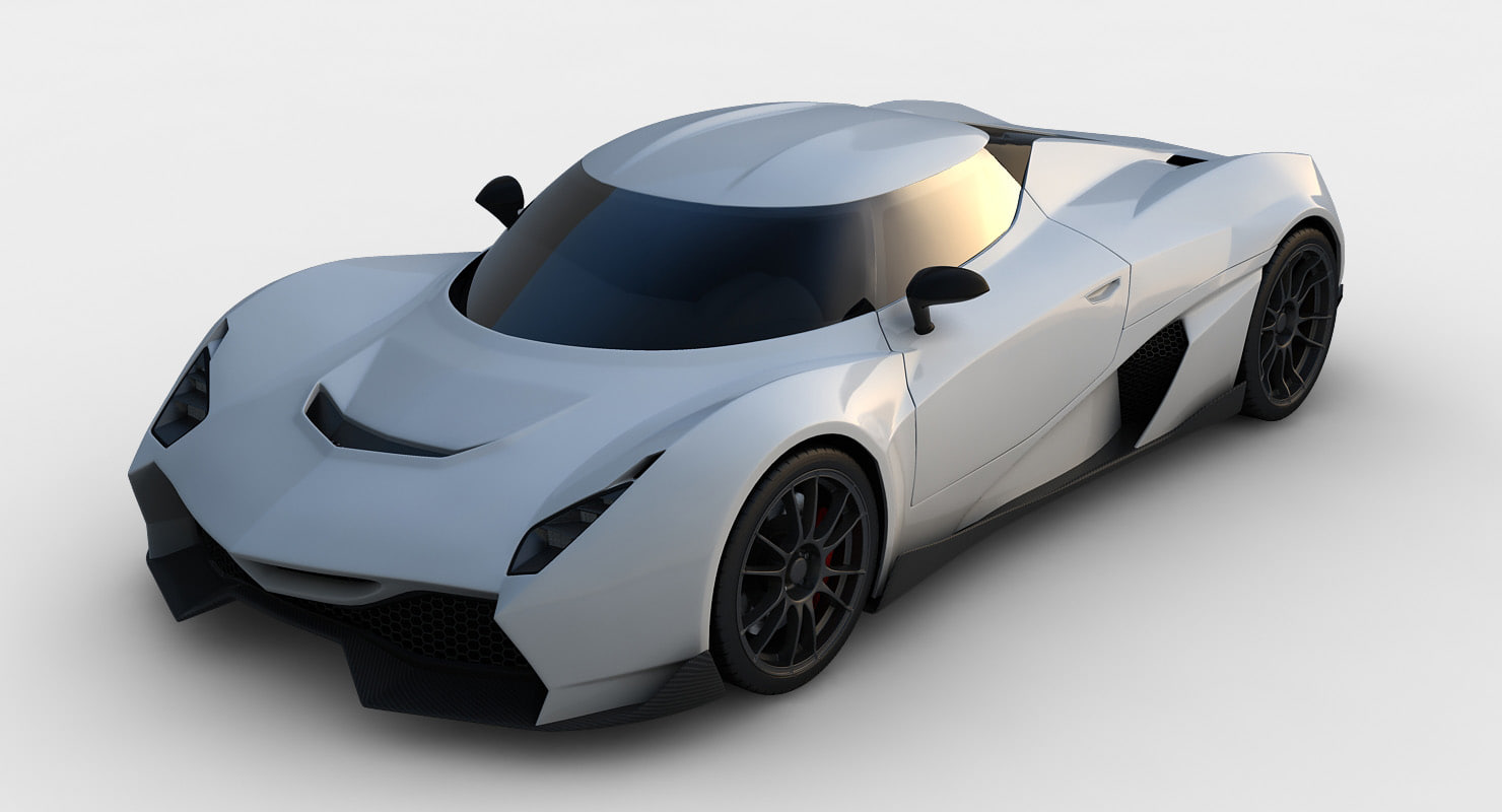 3D supercar concept model TurboSquid 1201095