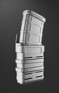 3D magazine weapon holder model
