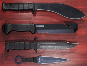 3D model tactical knives pack