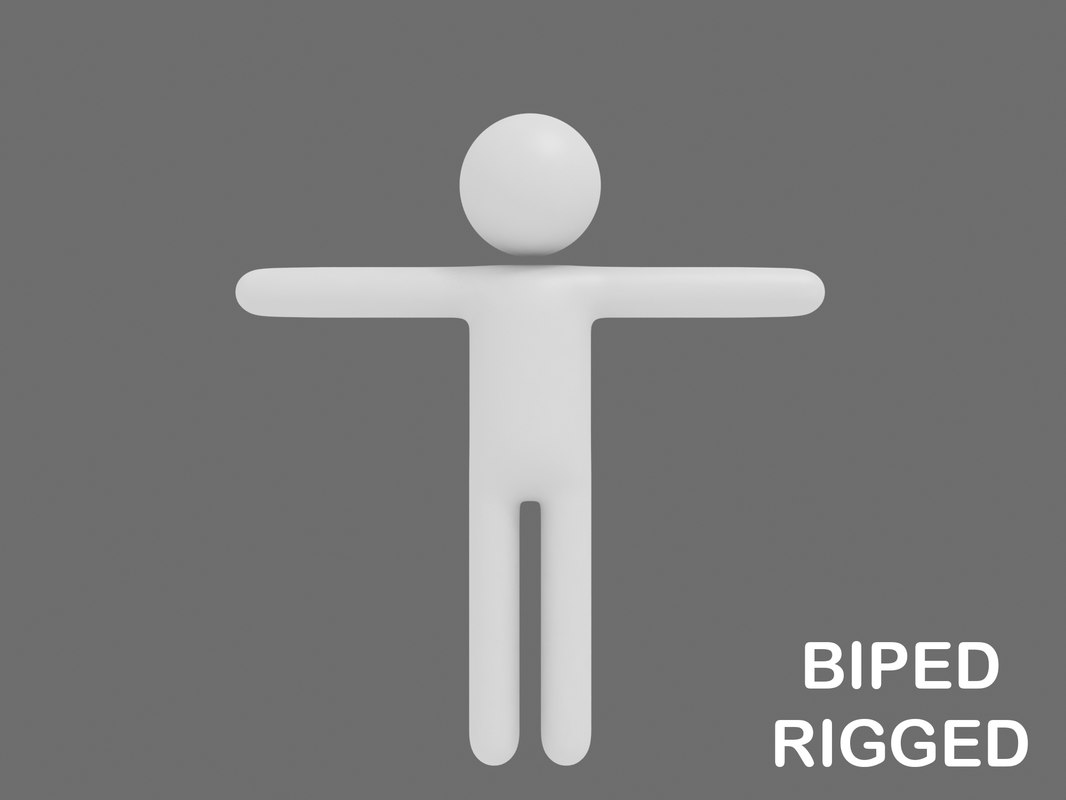 blender model robot free 3d model stickman 1201168 TurboSquid biped   rigged 3D