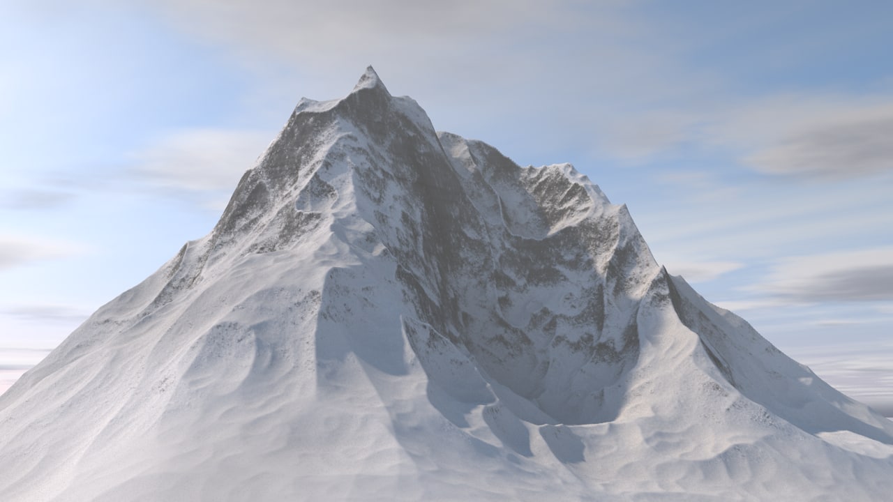 mountain 3d model