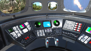controls console 3D model