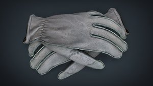 3D leather gloves