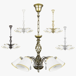 3D chandelier 682156 white 796151 model
