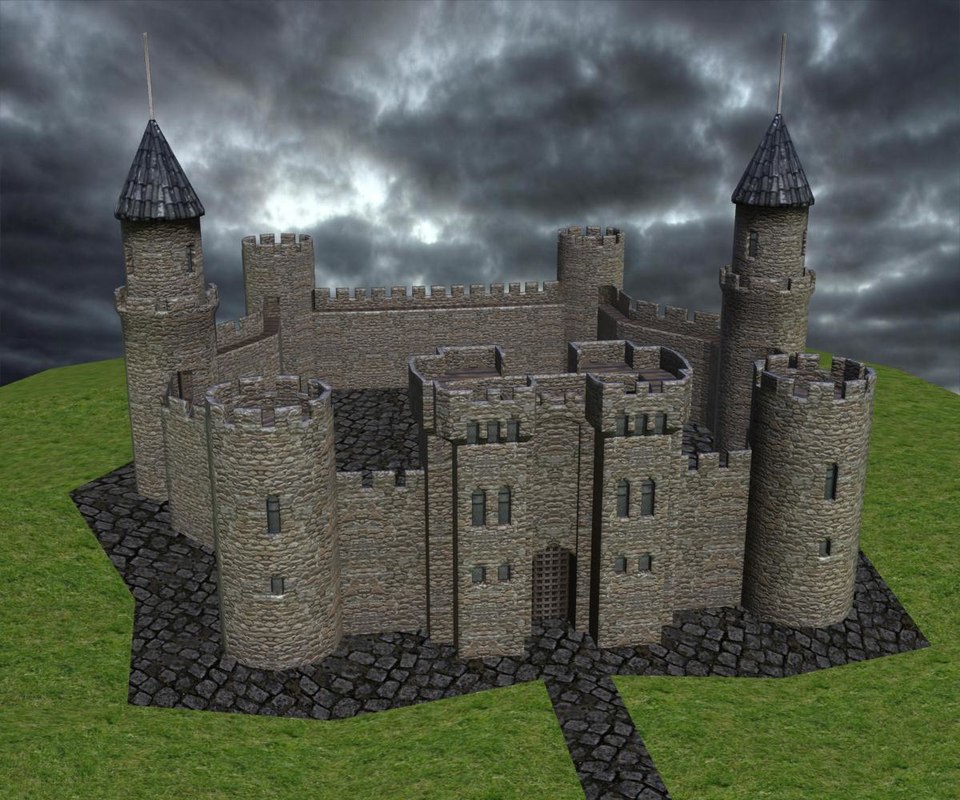 3D model medieval castle - TurboSquid 1201384