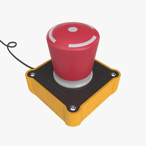 big red button 3D model