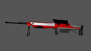 ar-10 sniper rifle 3D model