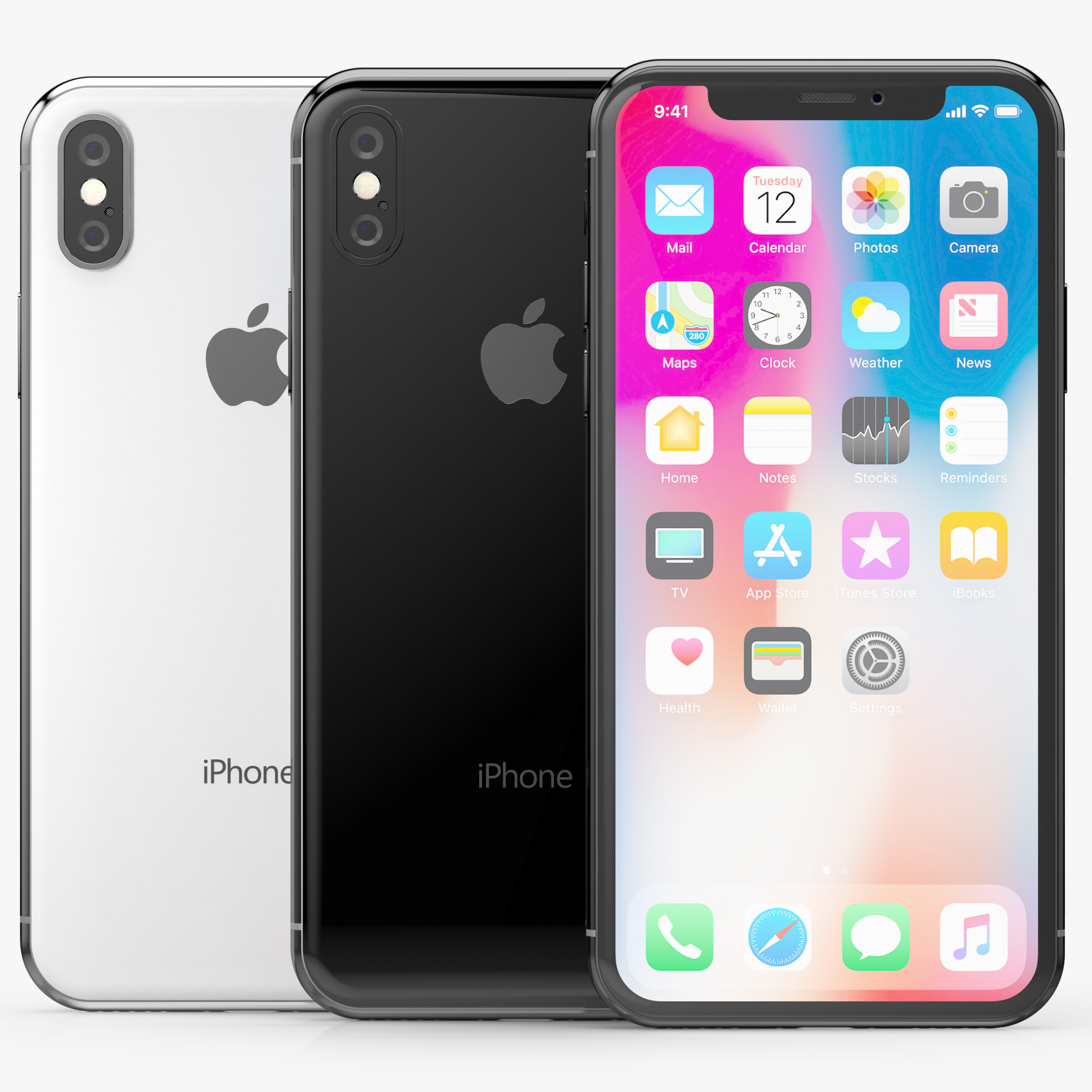 Apple Iphone X Plata Y Gris Espacial