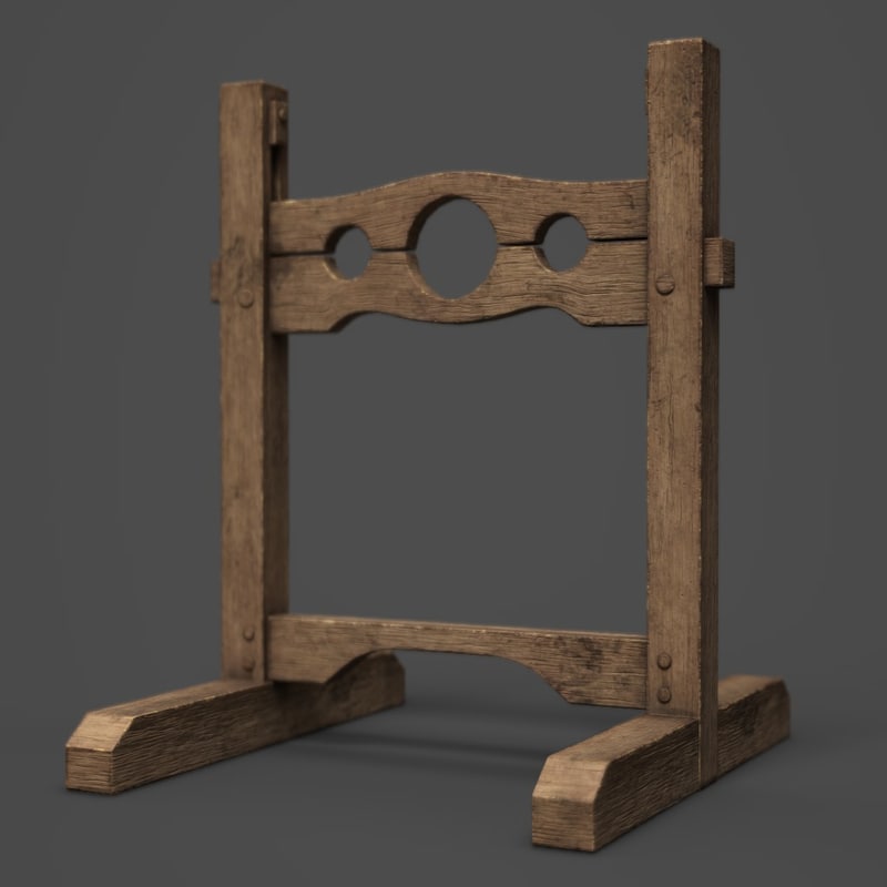 Medieval stocks 3D model - TurboSquid 1202203