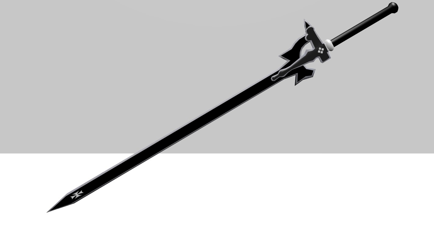 3D model kirito sword - TurboSquid 1202233