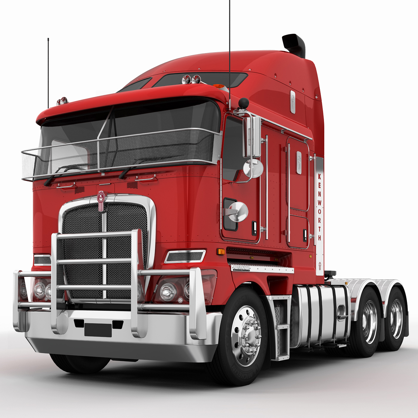 kenworth k200平板3d模型