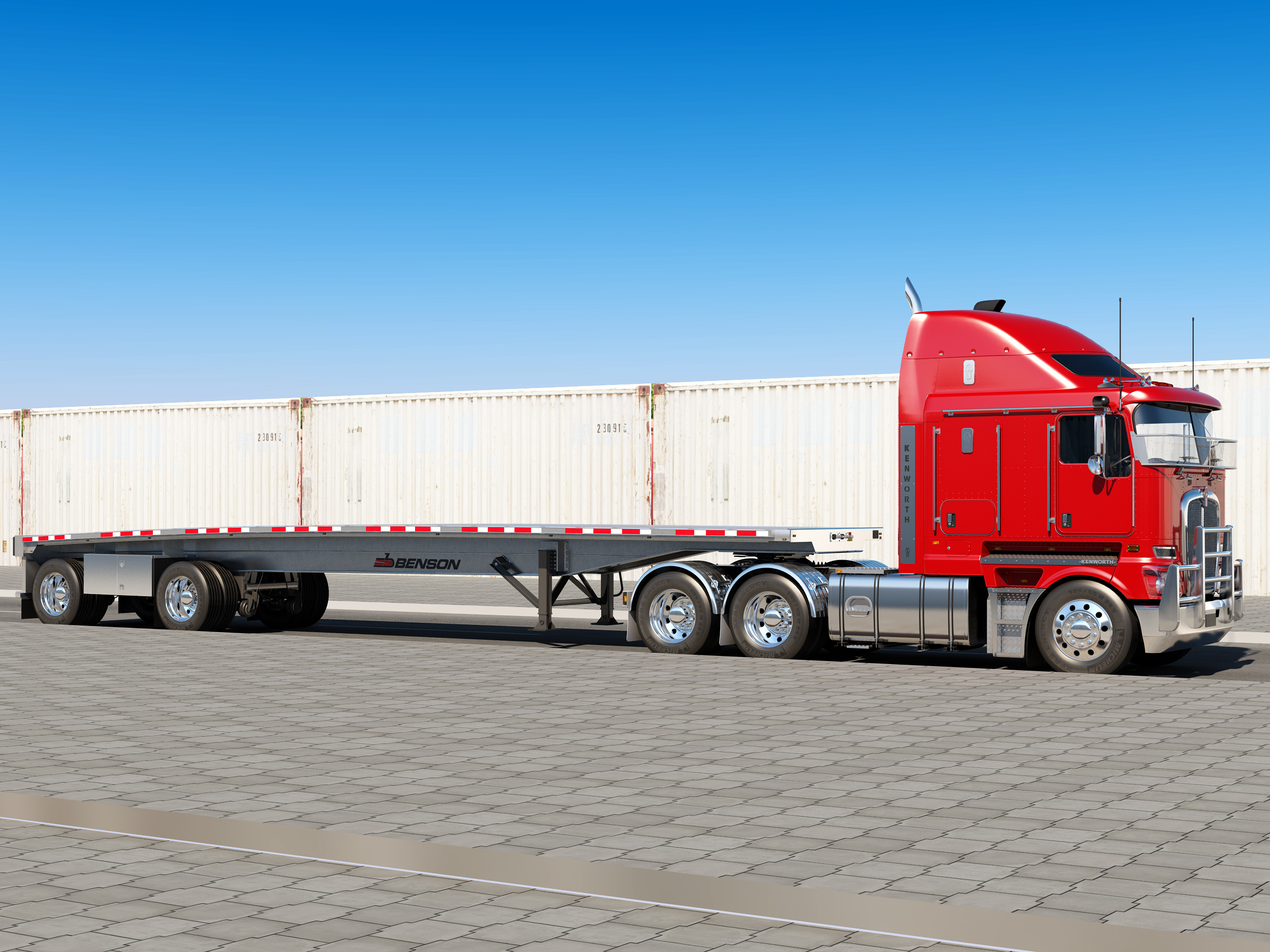 kenworth k200平板3d模型
