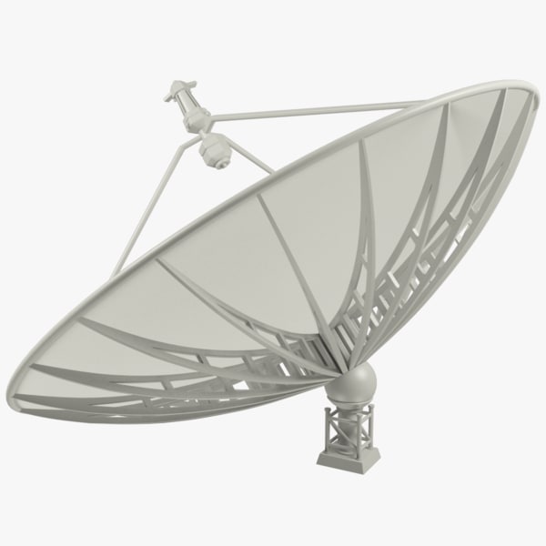 3D satellite dish model
