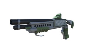 sci-fi weapon 3D model