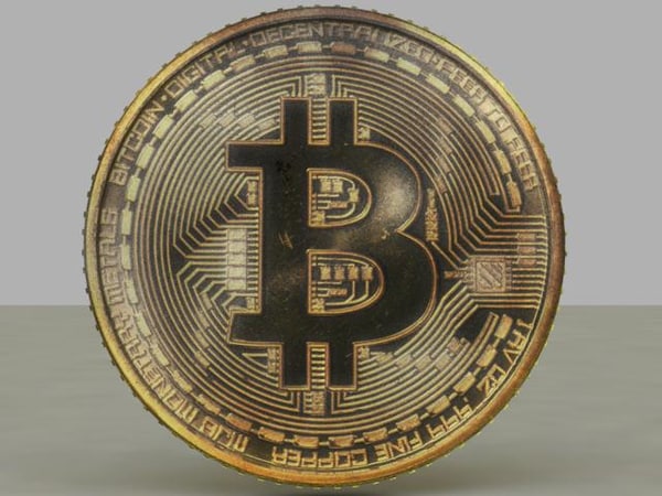 3D bitcoin coin bit