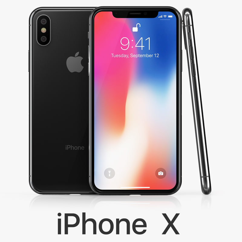 Apple iphone x model TurboSquid 1202605