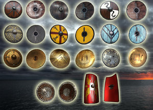 Shield Witcher Pattern 3d model witcher silver sword